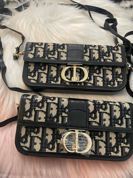BLACK LUXURY DIOR CROSSBODY CELLPHONE BAG IPHONE / ANDROID