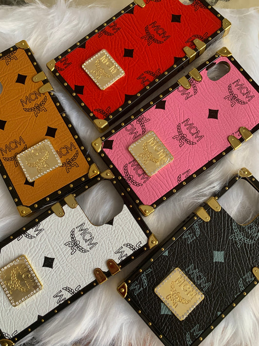 TRUNK STYLE MCM INSPIRED collection IPHONE CASES